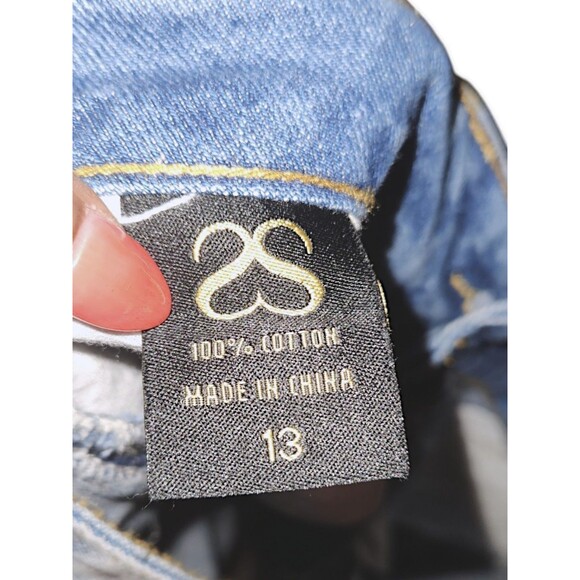 Sparkles Blue Beaded Rhinestone Floral Shorts Diva High Waist Women’s 13… - Picture 3 of 4